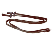 Antares Raised Fancy Rubber Reins with 7 Leather Loops - Vision Saddlery