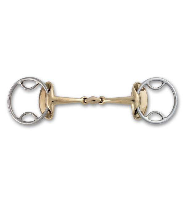 Stubben Steeltec Golden Wings 4 in 1 Jointed Gag Bit - Vision Saddlery