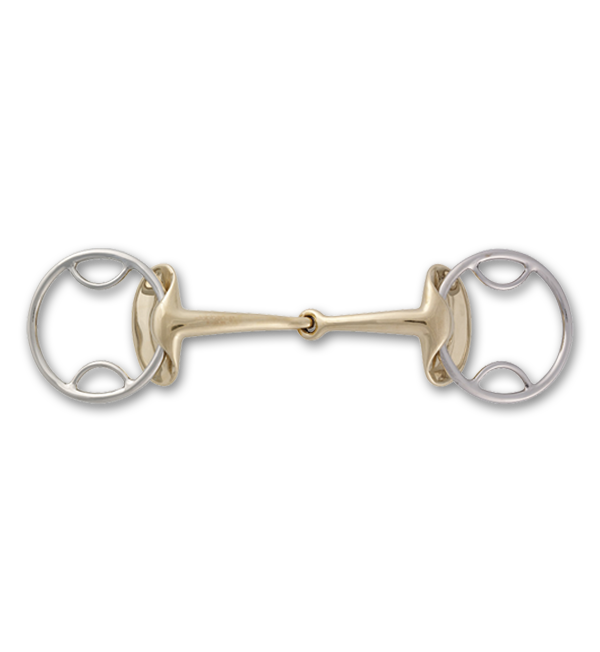 Stubben Steeltec Golden Wings 4 in 1 Gag Bit - Vision Saddlery