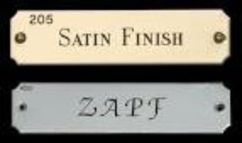 Classic Plate, Plate #205 and #207 - Vision Saddlery